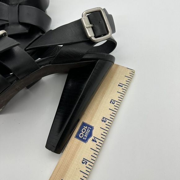 VERA WANG LAVENDER Hunter Green Strappy 4.5" SANDALS Heels Size 9M - Picture 4 of 6